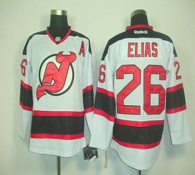 Jerseys Factory Cheap Devils #26 Patrik Elias White Road Embroid