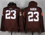 Jerseys Factory Cheap Nike Browns #23 Joe Haden Brown Pullover N