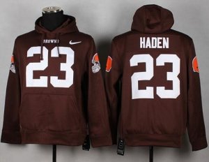 Jerseys Factory Cheap Nike Browns #23 Joe Haden Brown Pullover N