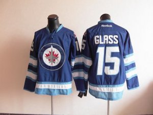 Jerseys Factory Cheap Jets #15 Tanner Glass Dark Blue 2011 Style
