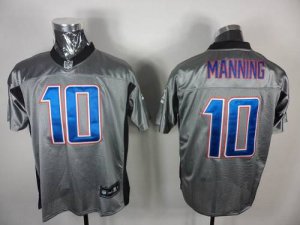 Jerseys Factory Cheap Giants #10 Eli Manning Grey Shadow Stitche
