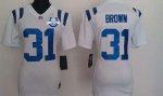 Jerseys Factory Cheap Nike Colts #31 Donald Brown White With 30T