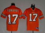 Jerseys Factory Cheap Browns #17 Braylon Edwards Orange Stitched