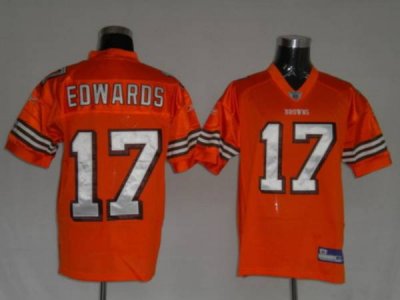 Jerseys Factory Cheap Browns #17 Braylon Edwards Orange Stitched