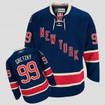 Jerseys Factory Cheap Rangers #99 Wayne Gretzky Embroidered Dark