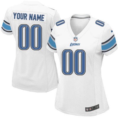 Jerseys Factory Cheap Nike Detroit Lions Customized White Embroi