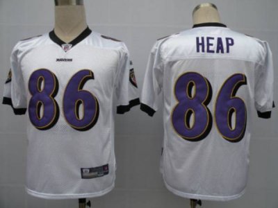 Jerseys Factory Cheap Ravens #86 Todd Heap White Stitched NFL Je