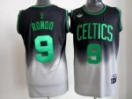 Jerseys Factory Cheap Celtics #9 Rajon Rondo Black/Grey Fadeaway