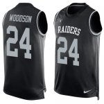 Jerseys Factory Cheap Nike Raiders #24 Charles Woodson Black Tea