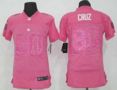 Jerseys Factory Cheap Nike Giants #80 Victor Cruz Pink Sweethear