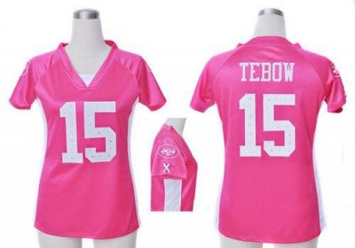 Jerseys Factory Cheap Nike Jets #15 Tim Tebow Pink Draft Him Nam