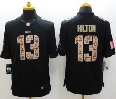 Jerseys Factory Cheap Nike Colts #13 T.Y. Hilton Black Men's Sti