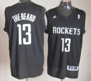Jerseys Factory Cheap Rockets #13 James Harden Black The Beard S