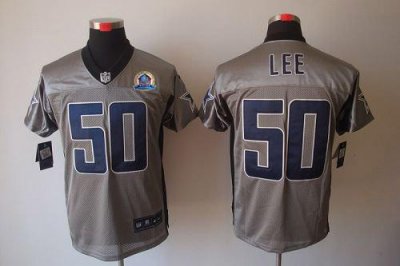 Jerseys Factory Cheap Nike Cowboys #50 Sean Lee Grey Shadow With