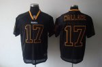 Jerseys Factory Cheap Steelers #17 Mike Wallace Lights Out Black