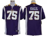 Jerseys Factory Cheap Nike Vikings #75 Matt Kalil Purple Team Co