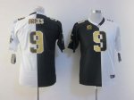 Jerseys Factory Cheap Nike Saints #9 Drew Brees Black/White Yout