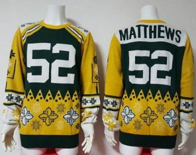 Jerseys Factory Cheap Nike Packers #52 Clay Matthews Green/Yello