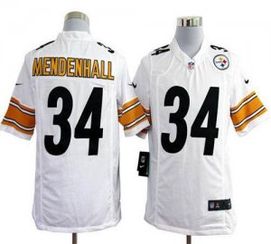 Jerseys Factory Cheap Nike Steelers #34 Rashard Mendenhall White