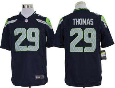 Jerseys Factory Cheap Nike Seahawks #29 Earl Thomas Steel Blue T