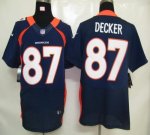 Jerseys Factory Cheap Nike Broncos #87 Eric Decker Navy Blue Alt