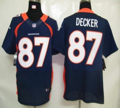 Jerseys Factory Cheap Nike Broncos #87 Eric Decker Navy Blue Alt