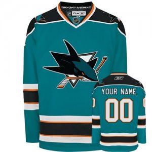 Jerseys Factory Cheap Sharks Personalized Authentic Blue NHL Jer