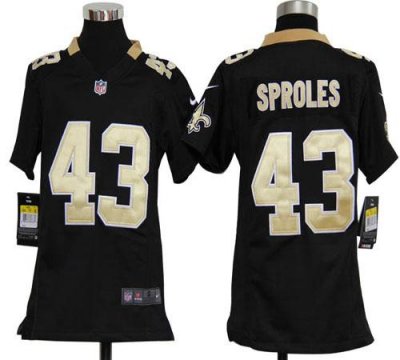 Jerseys Factory Cheap Nike Saints #43 Darren Sproles Black Team