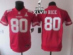 Jerseys Factory Cheap Nike 49ers #80 Jerry Rice Red Team Color Y