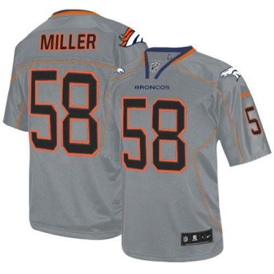 Jerseys Factory Cheap Nike Broncos #58 Von Miller Lights Out Gre
