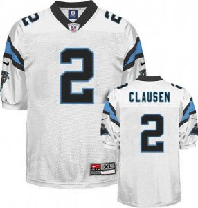 Jerseys Factory Cheap Nike Panthers #2 Jimmy Clausen White Stitc
