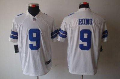 Jerseys Factory Cheap Nike Cowboys #9 Tony Romo White Men's Embr