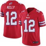 Jerseys Factory Cheap Nike Bills #12 Jim Kelly Red Men's Stitche