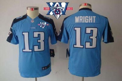 Jerseys Factory Cheap Nike Titans #13 Kendall Wright Light Blue