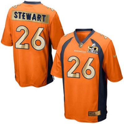 Jerseys Factory Cheap Nike Broncos #26 Darian Stewart Orange Tea
