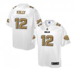 Jerseys Factory Cheap Nike Bills #12 Jim Kelly White Men's NFL P