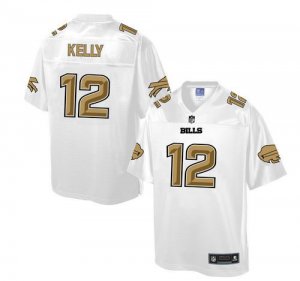 Jerseys Factory Cheap Nike Bills #12 Jim Kelly White Men's NFL P