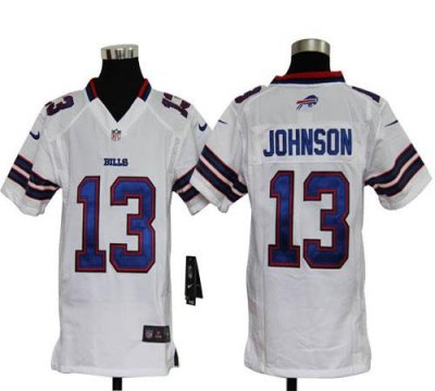 Jerseys Factory Cheap Nike Bills #13 Steve Johnson White Youth E