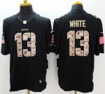 Jerseys Factory Cheap Nike Bears #13 Kevin White Black Men's Sti