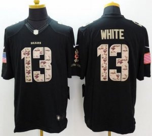 Jerseys Factory Cheap Nike Bears #13 Kevin White Black Men's Sti