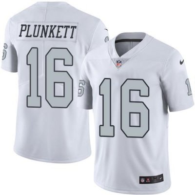 Jerseys Factory Cheap Nike Raiders #16 Jim Plunkett White Men's