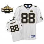 Jerseys Factory Cheap Saints #88 Jeremy Shockey White Super Bowl