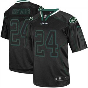 Jerseys Factory Cheap Nike Jets #24 Darrelle Revis Lights Out Bl