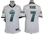 Jerseys Factory Cheap Nike Eagles #7 Michael Vick White Men's Em