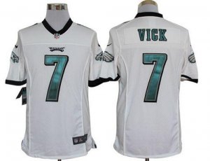 Jerseys Factory Cheap Nike Eagles #7 Michael Vick White Men's Em