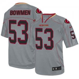 Jerseys Factory Cheap Nike 49ers #53 NaVorro Bowman Lights Out G