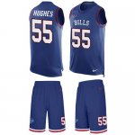 Jerseys Factory Cheap Nike Bills #55 Jerry Hughes Royal Blue Tea