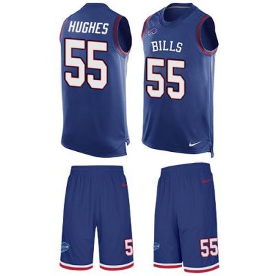 Jerseys Factory Cheap Nike Bills #55 Jerry Hughes Royal Blue Tea