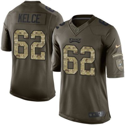 Jerseys Factory Cheap Nike Eagles #62 Jason Kelce Green Men's St