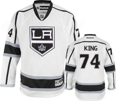 Jerseys Factory Cheap Kings #74 Dwight King White Road Embroider